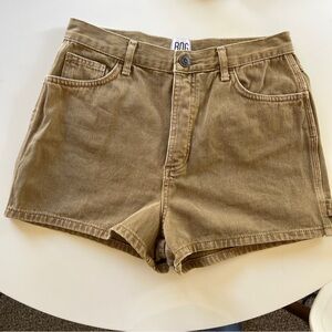 BDG carpenter style high waist denim shorts